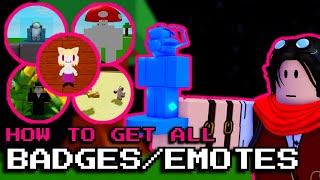 ALL BADGES AND EMOTES UPDATE  Ability Wars [upl. by Boar412]