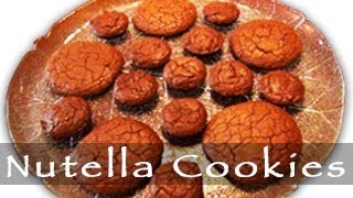 Nutella Cookies Recipe  Homemade Dessert [upl. by Dhiren]