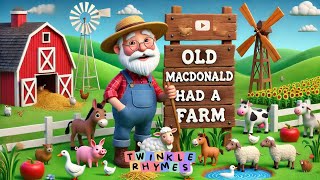 Old MacDonald Had a Farm  Fun Animal Sounds amp New Farm Friends  Nursery Rhyme for Kids [upl. by Woothen]