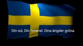 Svenska Nationalsången  Swedish National Anthem [upl. by Troth]