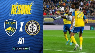 Le résumé de FCSM  Pau FC  31e journée de Ligue 2 BKT [upl. by Einnahc]