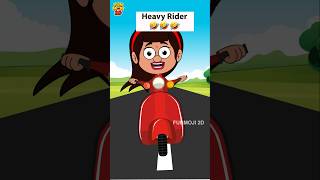 Dont miss the end🤣 funmoji2d rider bike newbike bikelover biker ladyrider comedy cartoon [upl. by Leiria969]