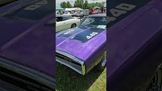 1970 DODGE CHARGER RT and 1971 DODGE CHALLENGER RT Plum Crazy MOPARS IN THE PARK 2024 shorts [upl. by Yeliah]