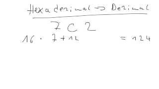 Umrechnen vom Hexadezimalsystem ins Dezimalsystem [upl. by Nelyaw392]