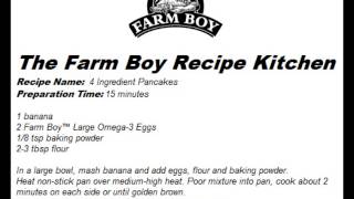 Farm Boy Commercial 4 Ingredient Pancakes [upl. by Timotheus]