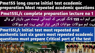 Pma155Lc initial test academic preparation first lecture Most repeated QampA must prepare pma155 [upl. by Aleac926]