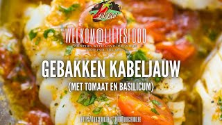 Gebakken Kabeljauw met tomaat en basilicum [upl. by Mitran]