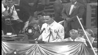 Estes Kefauver speaks at the Democratic National Convention in Chicago in IllinoiHD Stock Footage [upl. by Clapp]