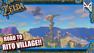 How to get to Rito Village  ZELDA BREATH OF THE WILD BOTW [upl. by Gnouhp]