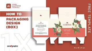 How to Create Packaging Design Box in Adobe Illustrator CC 2020 [upl. by Llehsyar463]