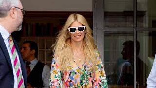 Claudia Schiffer Steps Out in New York [upl. by Adiv]