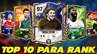 😱 TOP MEJORES DEFENSAS CENTRALES DFC en FC MOBILE 24  BARATOS CHETADOS Y CAROS [upl. by Hakim]