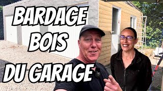 ep5 on pose un bardage bois pour le garage [upl. by Etyak]