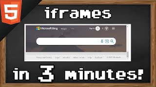 Learn HTML iframes in 3 minutes 🖼️ [upl. by Wynn630]