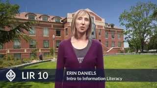 SRJC Course Quicklooks LIR10  Introduction to Information Literacy [upl. by Chem703]