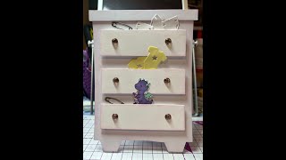 Baby Dresser Top Fold Card [upl. by Euqinue]