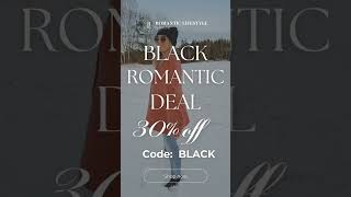 BLACK ROMANTIC DEALS 30 auf alles Code BLACK fashion fashiononline onlineshop blackfriday [upl. by Damalus]