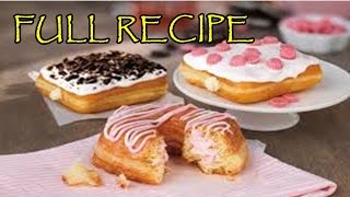 REALY Easy Croissant Donuts AQUA COOK [upl. by Cid]