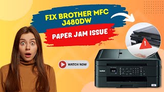 Fix Brother MFC J480DW Paper Jam Issue  Printer Tales [upl. by Adnolay]