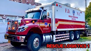 🌟 FLEET FRIDAY 🌟 FDNY RESCUE LOGISTICS 1  SUPPORT UNIT [upl. by Nitsu]