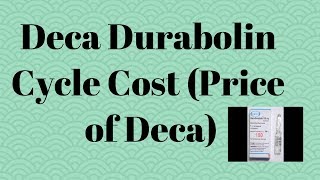 Deca Durabolin cycle cost in india [upl. by Ientirb146]