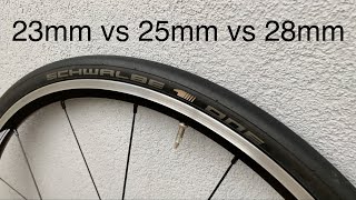 23 vs 25 vs 28mm road tyres [upl. by Yddor]