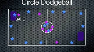 PE Games  Circle Dodgeball [upl. by Savihc427]