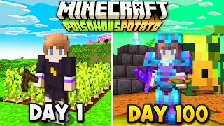 I Survived 100 Days in Minecrafts POTATO Update [upl. by Terencio76]