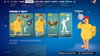 NEW FAMILY GUY THE GIANT CHICKEN Fortnite Item Shop January 26th 2024 [upl. by Yanat]