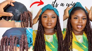 DIY TURBAN WIG  TURBAN WITH WIG  WEAR AND GO [upl. by Marguerie]