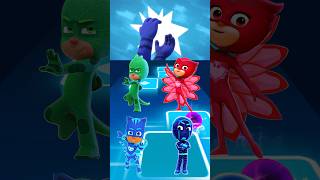 PJ Masks  Owlette 🆚 CatBoy 🆚 Night Ninja 🆚 Gekko X Dance Song Tiles Hop EDM Rush shorts [upl. by Jobina]