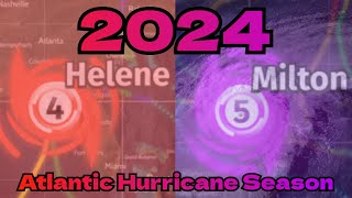 2024 Atlantic Hurricane Season Animation [upl. by Kobe]