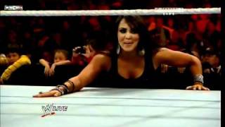 Natalya vs LayCool RAW 01102010 [upl. by Apur]