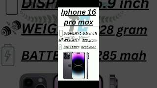 Comparing of iphone 16vs15vs14 pro max iphine shorts youtubeshorts [upl. by Renmus]