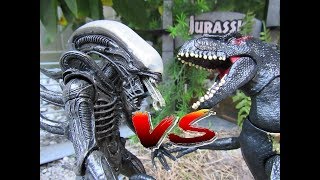 Indoraptor Vs Xenomorph  Dinosaur Battles  Stop Motion [upl. by Vyse13]