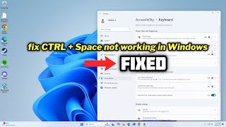 FIXED CTRL  Space not working in Windows 1011 [upl. by Parthenia]