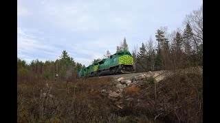 4K Action On The Eastern Maine Railway 10292023 [upl. by Janetta]