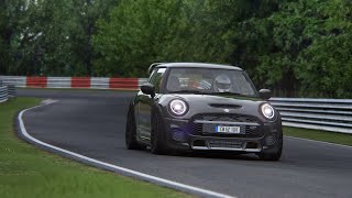 Mini John Cooper Works GP  Nürburgring Nordschleife Tourist Trackday  Assetto Corsa Gameplay [upl. by Anitsugua948]