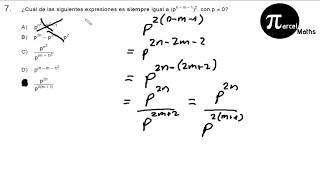 Pregunta 7 modelo PSU DEMRE 2019 matemática [upl. by Taffy]