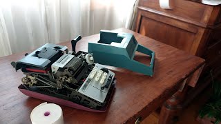 1960 Olivetti Summa Prima 20 running without body  made in Italy  mechanical calculator [upl. by Johathan]