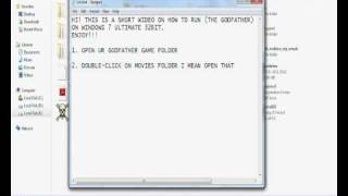 VIDEO ON HOW TO RUN THE GODFATHER IN WIN7 amp WIN8 [upl. by Daus]