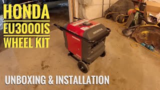 Honda EU3000iS 2 Wheel Kit Installation And Unboxing Is It Worth The Cost [upl. by Raffarty]