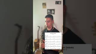 Autumn Leaves Alto Sax Sheet Music keşfet saxophone music viralvideo cover musician fyp fy [upl. by Ettelliw]