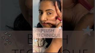 Check out this Blush Technique  Natural flushed look 🧷🎀 makeup for beginners blush tutorial [upl. by Nevaeh]