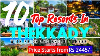 Top 10 Resorts In Thekkady  Resorts In Thekkady  Places to visit in Thekkady Resorts  kerala [upl. by Shea]