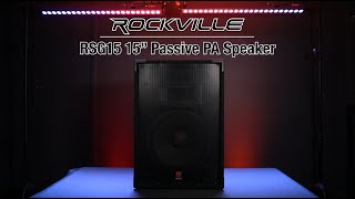 All About Your Rockville RSG15 15” 3Way 750 Watts 8Ohm Passive DJPro Audio PA Speaker [upl. by Orelle]