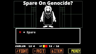 What Happens If You Spare Toriel On Genocide [upl. by Weir]