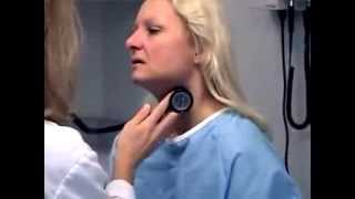 Carotid Artery palpation and auscultation short [upl. by Neilson824]