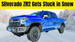 2024 Silverado ZR2 Bison Vs Unplowed Streets [upl. by Shimkus]