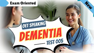 OET Speaking  Role Play POST SURGERY CARE FOR A DEMENTIA oetspeaking  OET Answers [upl. by Llennod545]